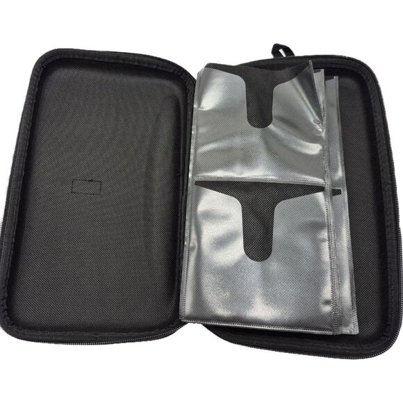 Case Logic CD DVD Hard Shell Storage Case Wallet 72 Disc Capacity Blue Black - Picture 3 of 9